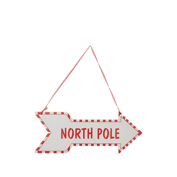 Adorno letrero polo norte 27cm