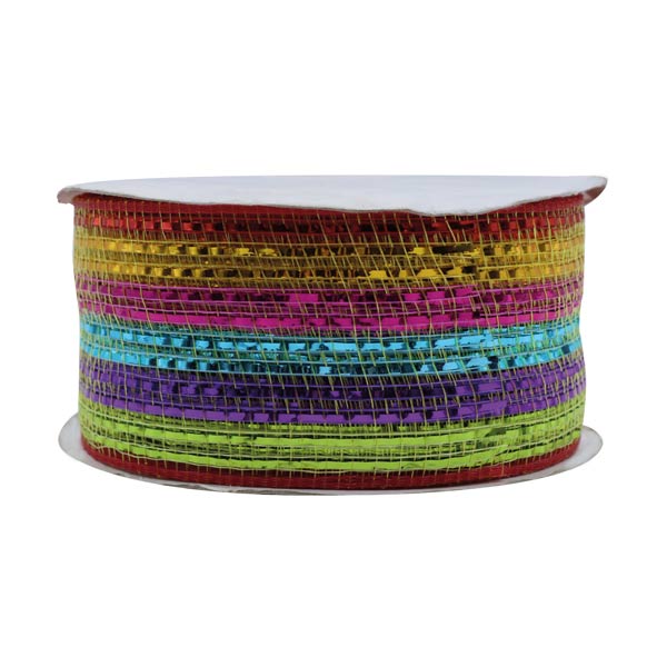 CINTA MULTICOLOR RAYAS METALICAS XGA52221-C