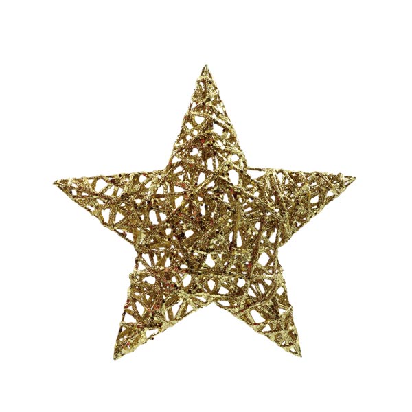 Adorno estrella dorada 10" b064-00035