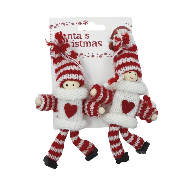 Ornamento navideño set gnomo 13cm