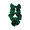 Lazo navideño verde 3pz 15cm