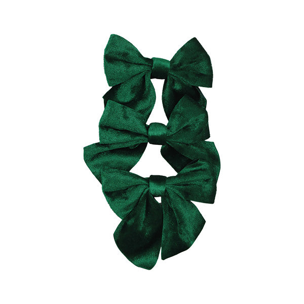 Lazo navideño verde 3pz 15cm