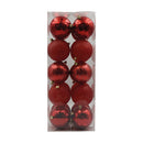 Caja esferas 20 pcs rojas