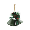 Ornamento campanas verdes 2 piezas 22cm