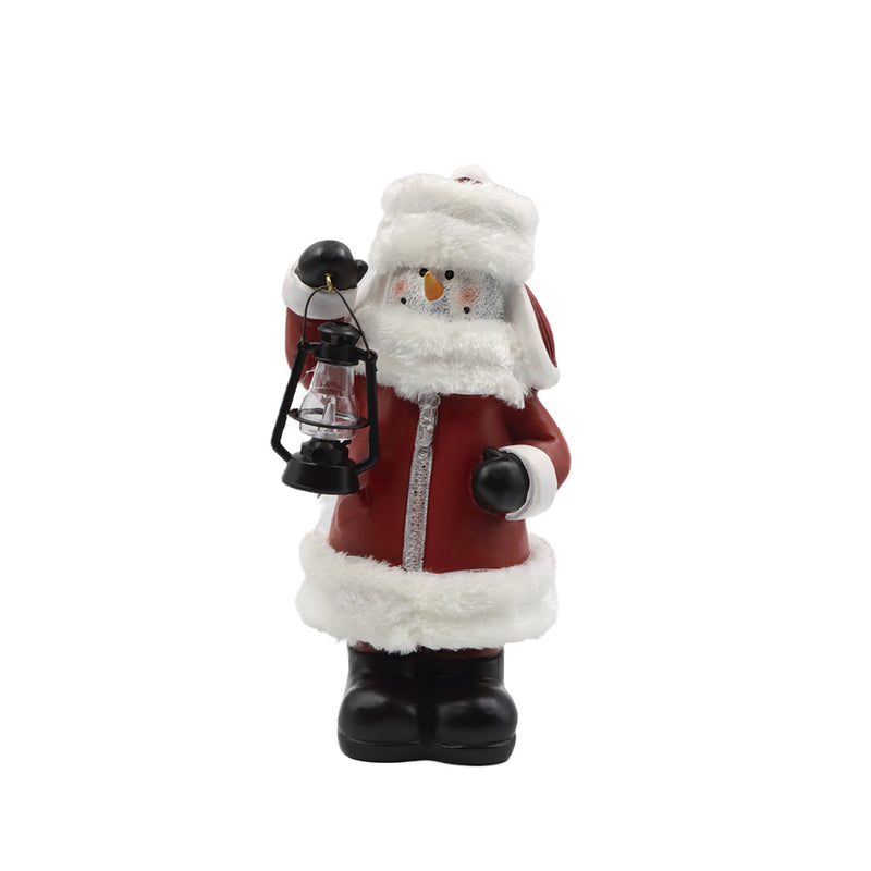 Adorno santa con LED 27cm