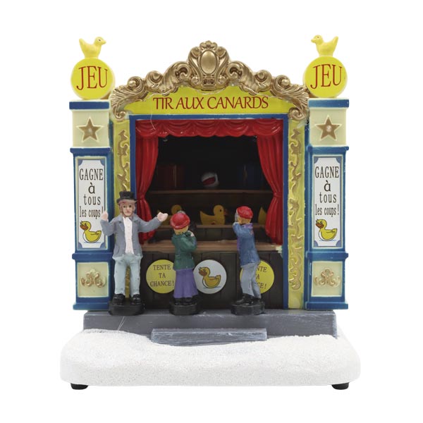 Adorno navideño tienda escenario musical 16cm