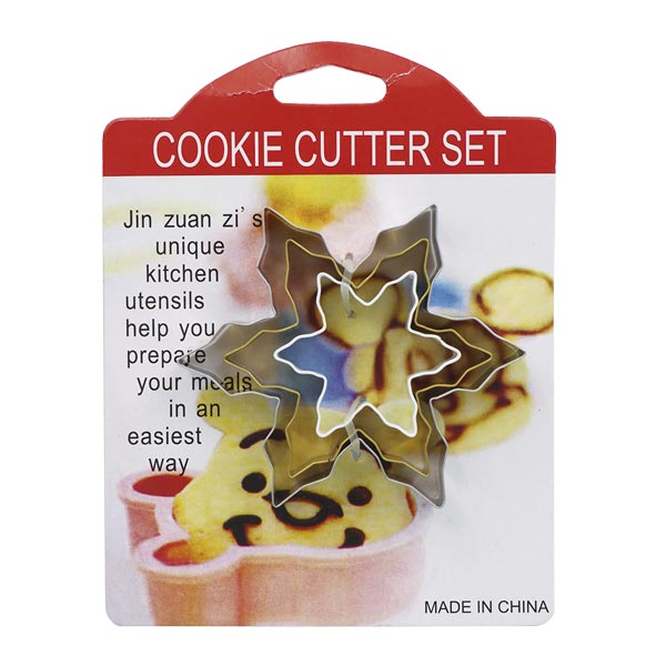 Set cortador copo de nieve 3 piezas