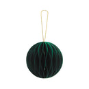 Ornamento 6pz de papel colgante 8cm verde