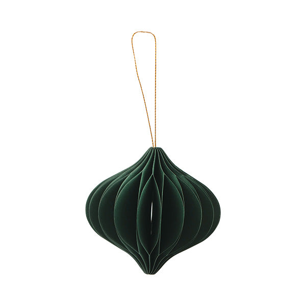 Ornamento 6pz de papel colgante 8cm verde