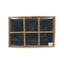 Ornamento 6pz de papel colgante 8cm verde