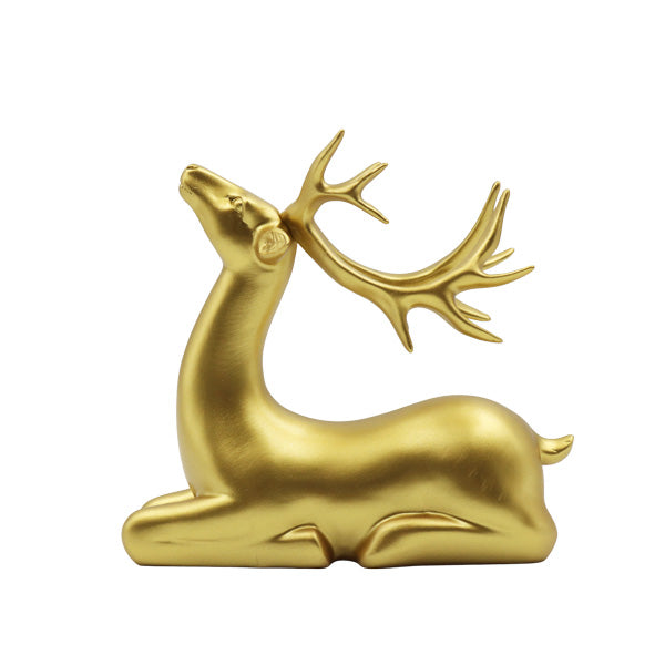 Figura reno dorado 15cm 2pz