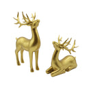 Figura reno dorado 15cm 2pz