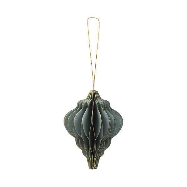 Ornamento 6pz de panal en forma de lágrima 7cm