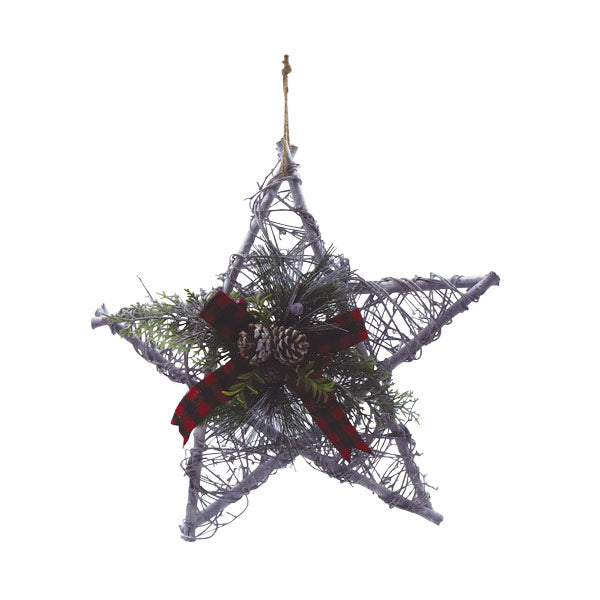 Ornamento navideño estrella 39cm