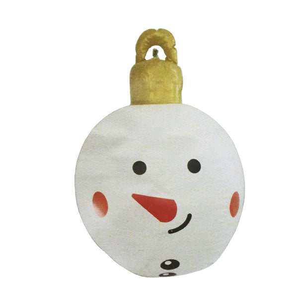 Esfera inflable navideña con LED roja snowman 60cm