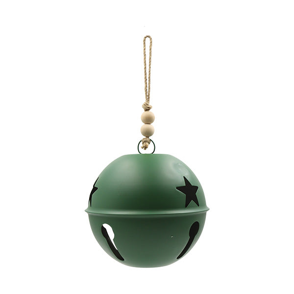 Ornamento de campana verde 21cm