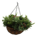 Cesta colgante navideña con luz led