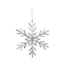 Ornamento navideño snowflake metálico 14cm