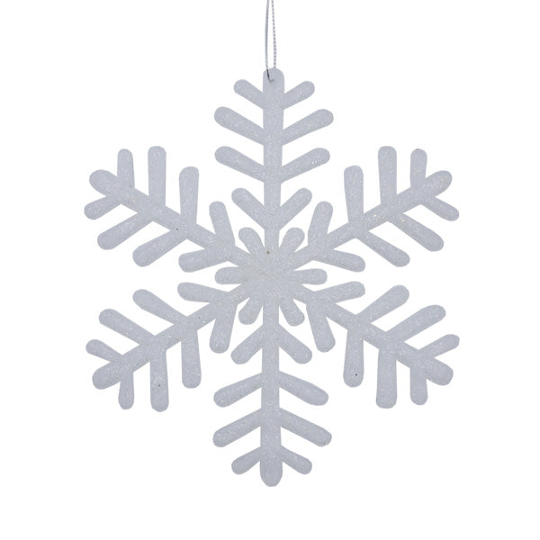 Ornamento navideño Snowflake blanco 17cm