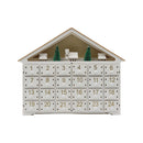 Calendario adviento de navidad casita con led