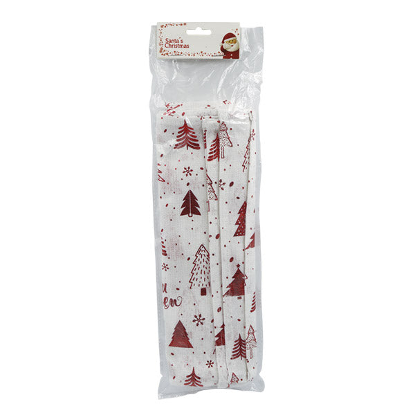 Set manteles navideños 4 piezas 45cm