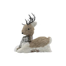 Figura reno blanco sentado 27cm