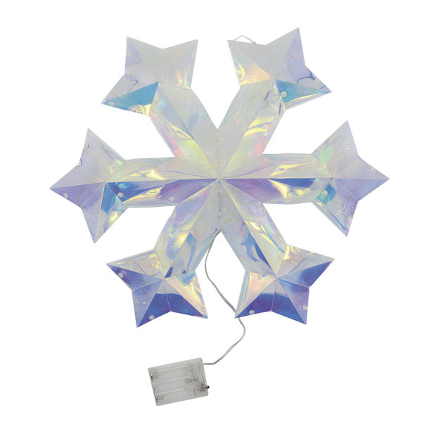 Figura iluminada snowflake 44cm