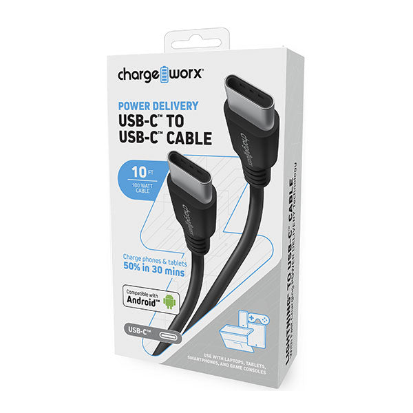 Cable USB-C a USB-C Chargeworks