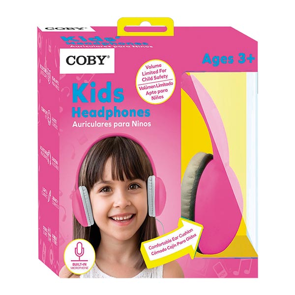 Audífono diadema niña rosado COBY-CVHK8 Coby