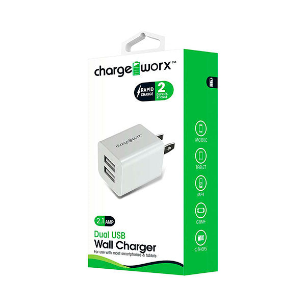 Cargador USB Doble CHA-CX2603WH Chargeworks