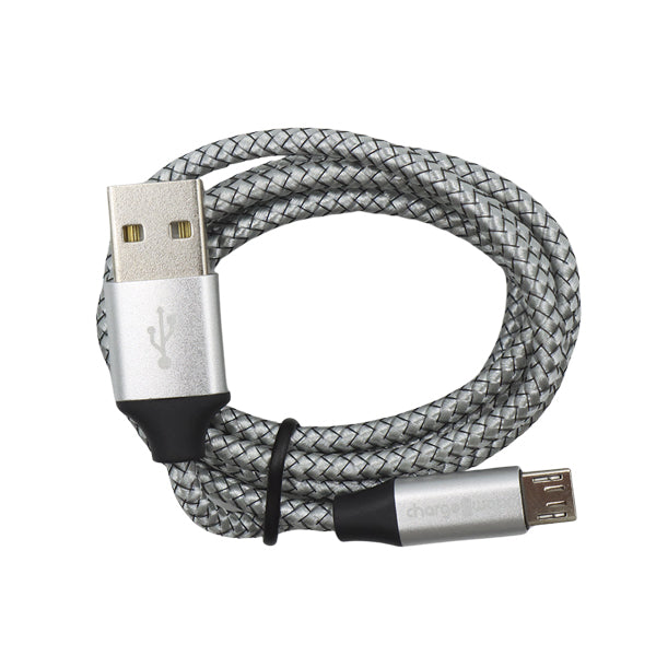 CARGADOR MICRO USB PLATA CHA-CX3206 CHARGEWORX