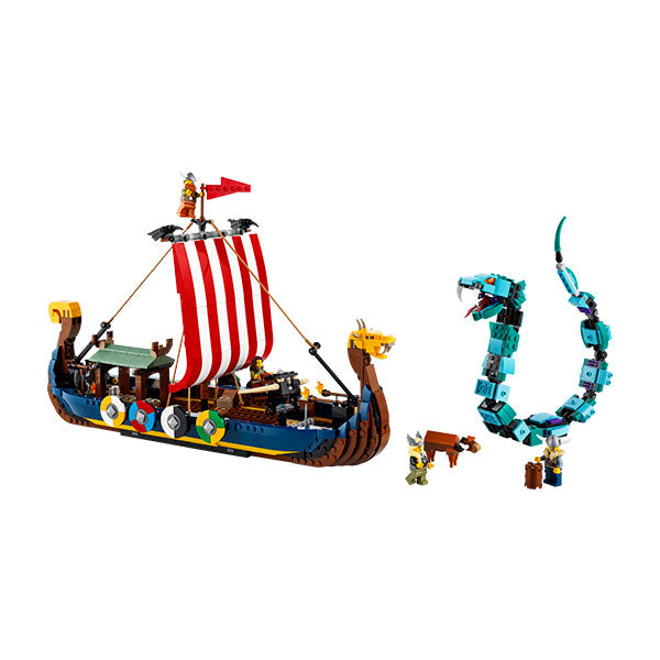 31132 Barco vikingo y serpiente Midgard (1192 piezas)