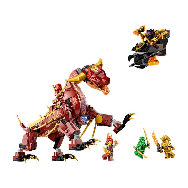 LEGO® Ninjago® 71793 dragón de lava transformable de Heatwave (479 piezas)