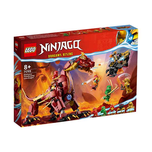 LEGO® Ninjago® 71793 dragón de lava transformable de Heatwave (479 piezas)