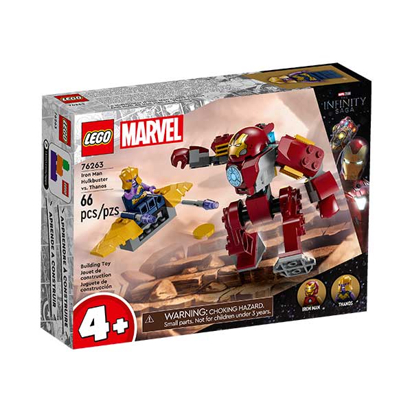 76263 Hulkbuster de iron man vs. thanos (66 piezas)