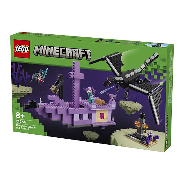 21264 El dragón Ender y el barco del End (657 piezas)