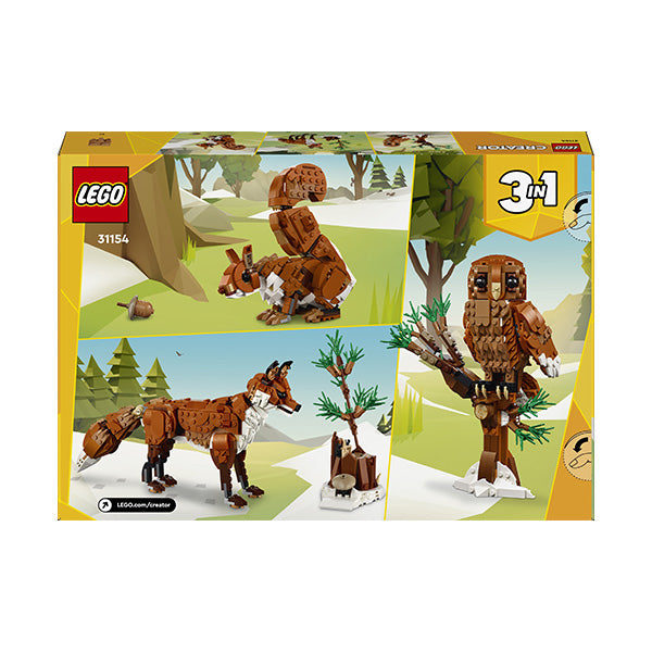 31154 Animales del Bosque: Zorro Rojo 3en1 (667 piezas)