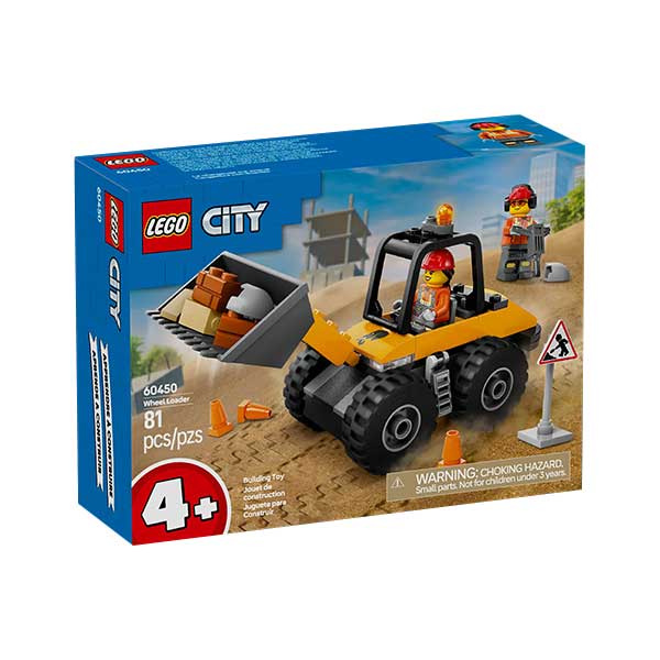 60450 Cargadora con ruedas amarillas  (81 piezas)