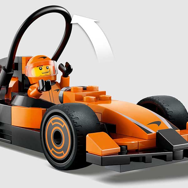 60442 Piloto de F1® con coche McLaren  (86 piezas)