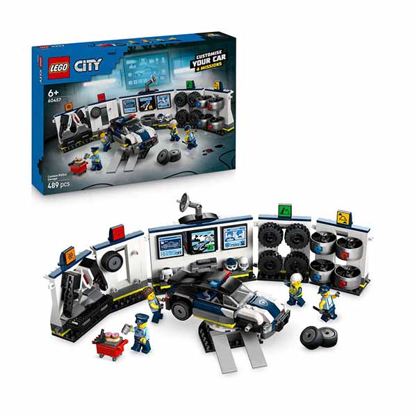 60457 Taller de Modificación de Coches de Policía (489 piezas)