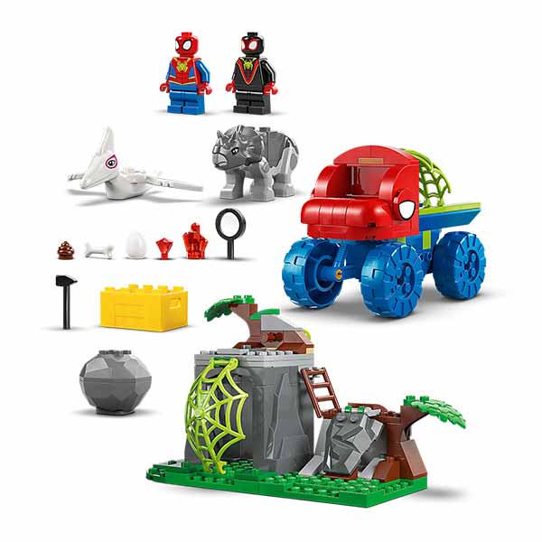 11199 Todoterreno dinosaurio y equipo spidey al rescate  (136 piezas)