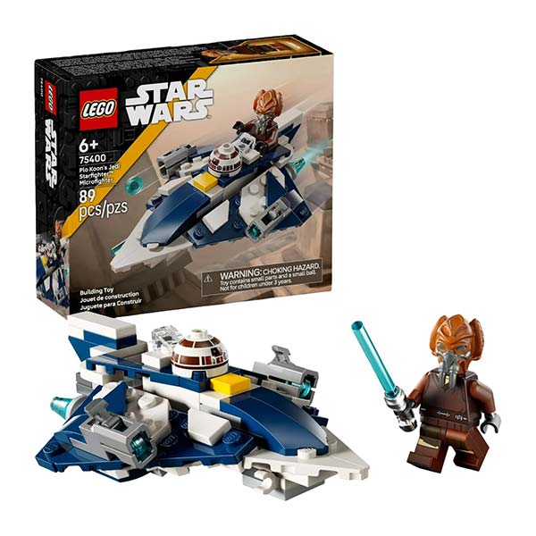 75400 Microfighter: Caza Estelar Jedi de Plo Koon (89 piezas)
