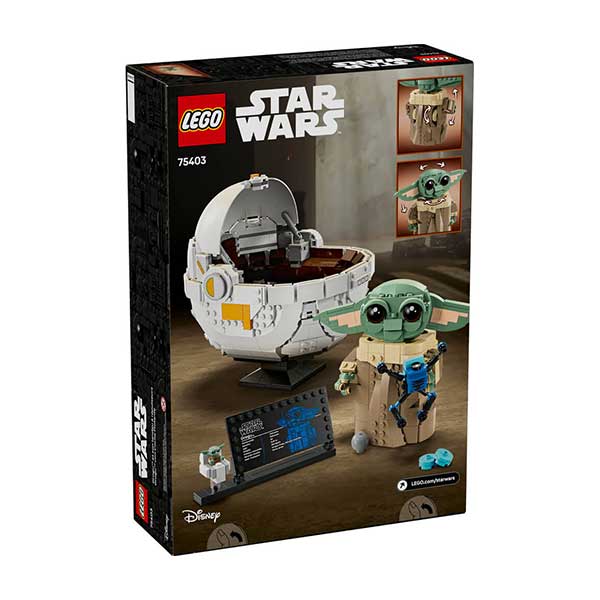 75403 Grogu™ con aerocuna  (1048 piezas)