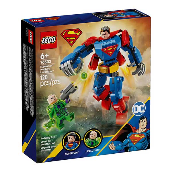 76302 Armadura robótica de Superman™ vs. Lex Luthor™  (120 piezas)