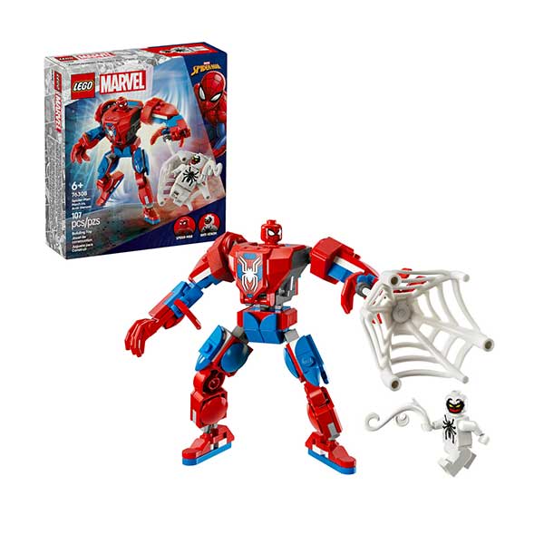76308 Armadura robótica de Spider-Man vs. El anti-Venom  (107 piezas)