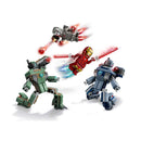 76320 Iron Man y Máquina de Guerra vs. Drones de Hammer (204 piezas)