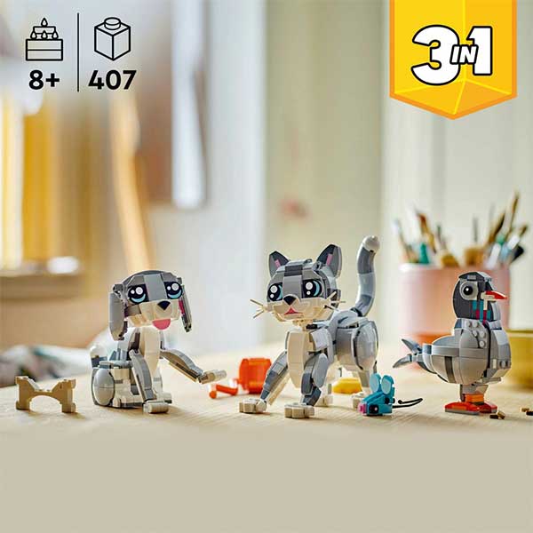 31163 Gato juguetón  (407 piezas)