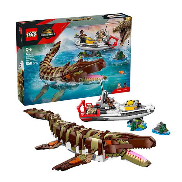 76974 Misión Naval: Mosasaurus Construible (858 piezas)