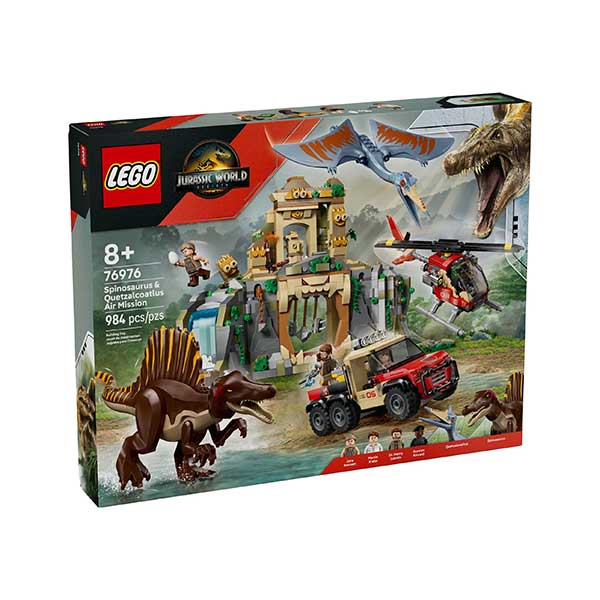 76976 Misión Aérea: Spinosaurus y Quetzalcoatlus (984 piezas)