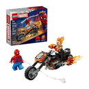 spider man vs moto del vengador fantasma 76335 marvel